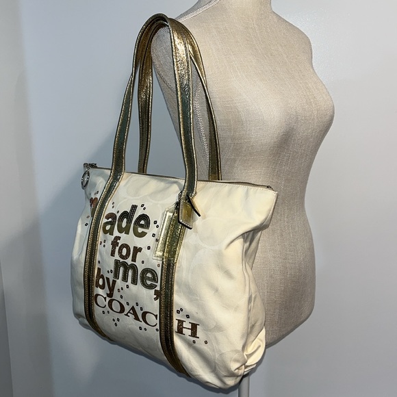 Coach Glam Poppy “Made for me by Coach” Should Bag Style 14979 - Picture 6 of 16